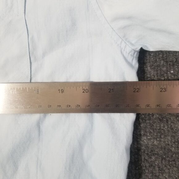 Consequence Shirt Mens XL Light Blue Long Sleeve Button Up Paisley Flip Cuff - Picture 6 of 8